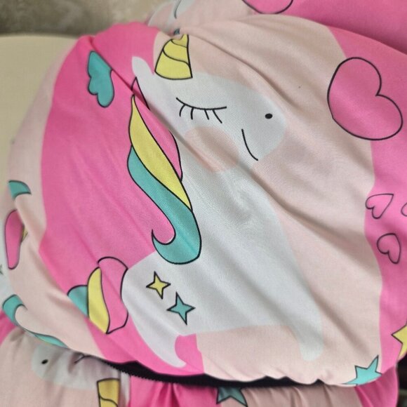 Olivet Intl 3 Piece Slumber Set Pink Unicorn Pattern Tent Sleeping Bag & Duffel - Picture 15 of 16